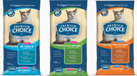 Premium Choice Carefree Kitty  Unscented Solid Scoop Clumping All Natural Cat Litter (16 lb Jug)