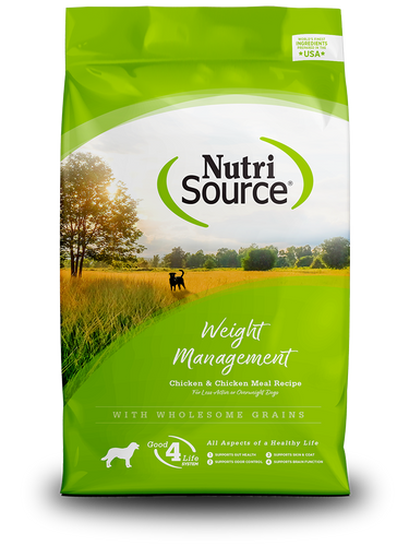 Nutrisource Weight Management Chicken & Chicken Meal Recipe (26 Lb)