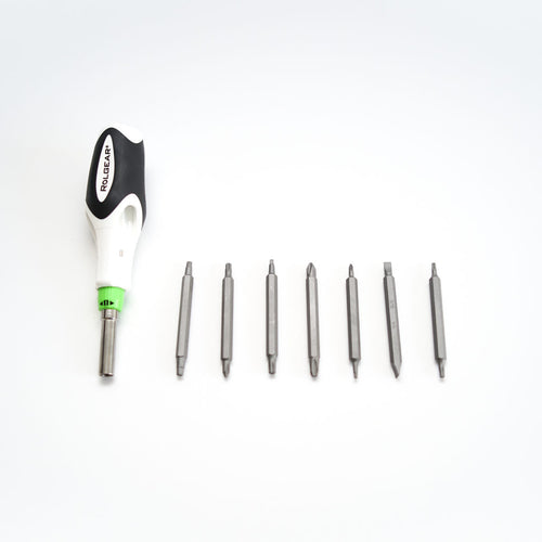 Rolgear Multibit Ratchet Screwdriver 15 Tips (Double Ended Bits)